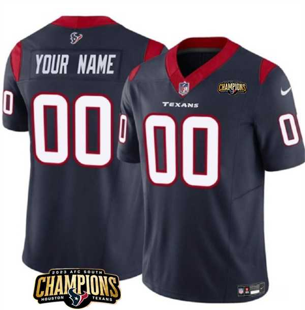 Men & Women & Youth Houston Texans Active Player Custom Navy 2023 F.U.S.E. AFC South Champions Patch Vapor Limited Jersey,We sell and wholesale Men & Women & Youth Houston Texans Active Player Custom Navy 2023 F.U.S.E. AFC South Champions Patch Vapor Limited Jersey on line form chian!
